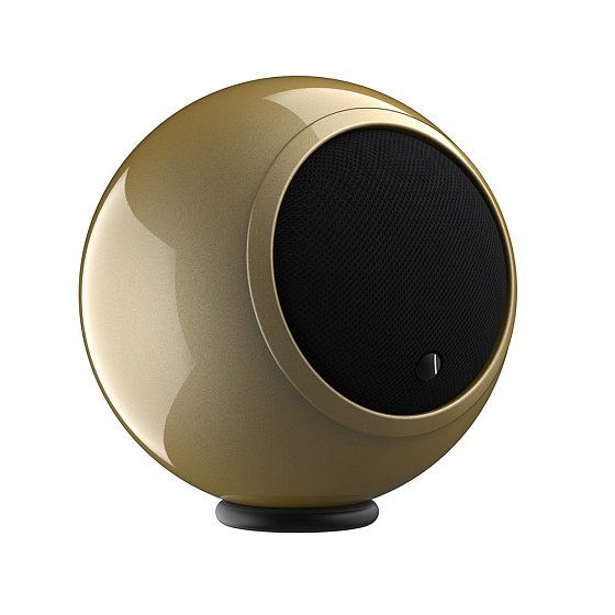Gallo Acoustics Adiva Droplet Luxe Gold Speaker - gold sphere, second view