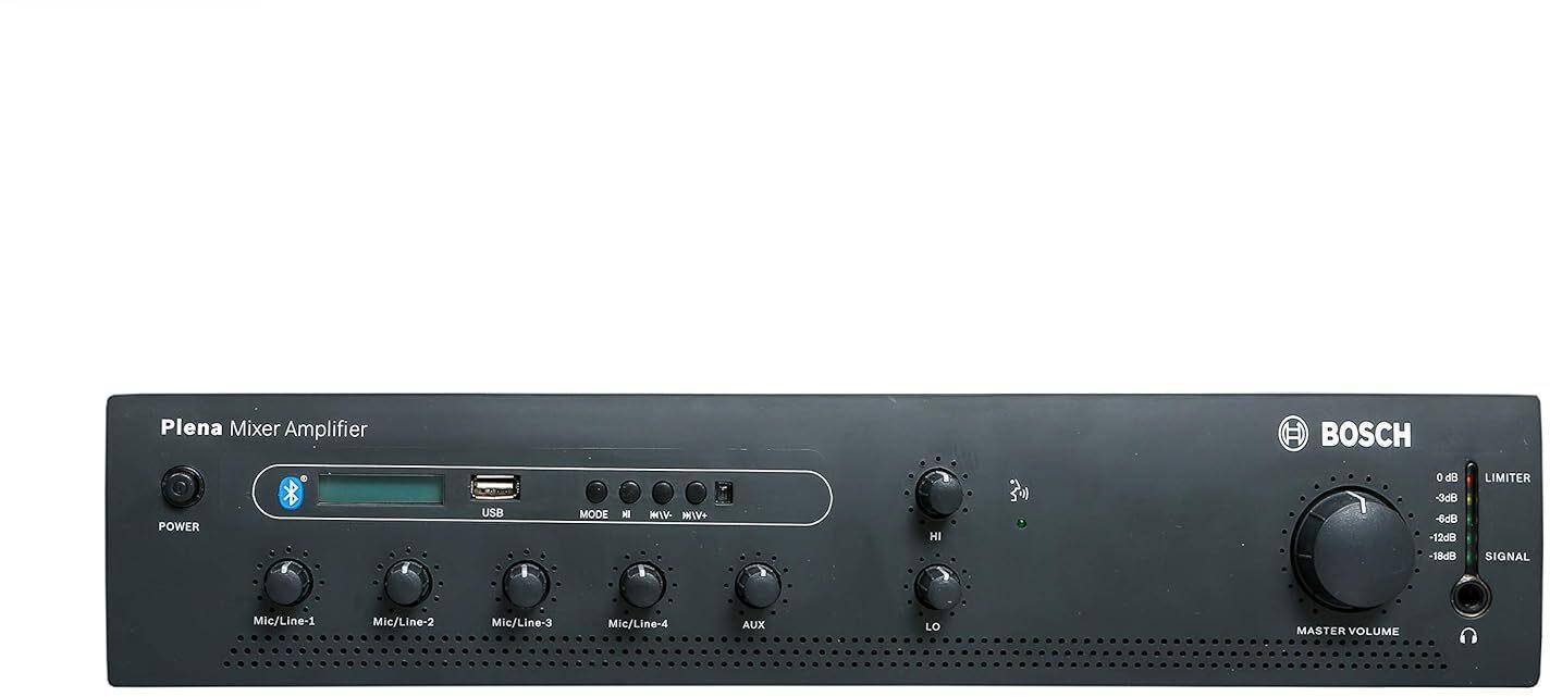 Bosch PLE-1ME240-3IN 240W Plena Mixer Amplifier with Bluetooth and USB