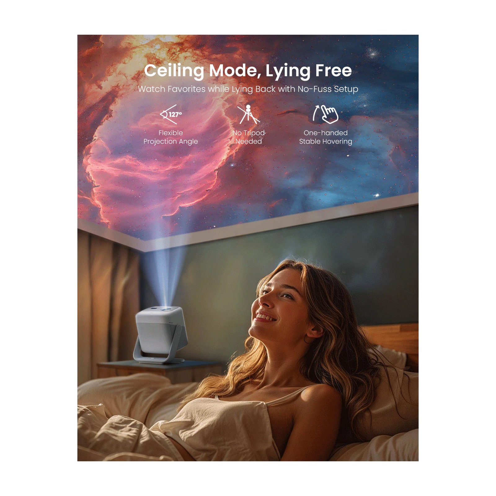 JMGO N1S smart portable 4K triple laser projector - product photo 4