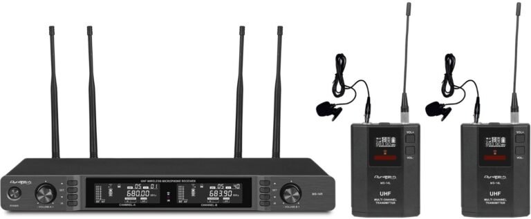 Dynatech MS-14RLL Dual Lapel Wireless Microphone System