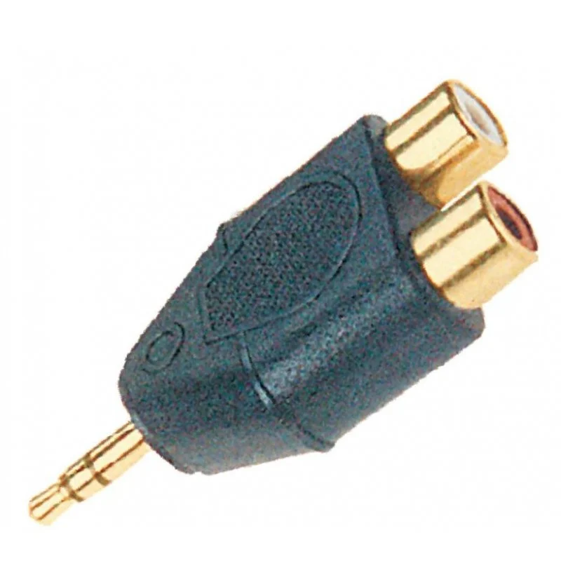 Mx ep stereo male 3.5mm plug to mx 2 rca female socket connector gold plated mx 629 800x800