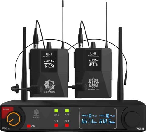 Digimore D-305 Dual Wireless Microphone System