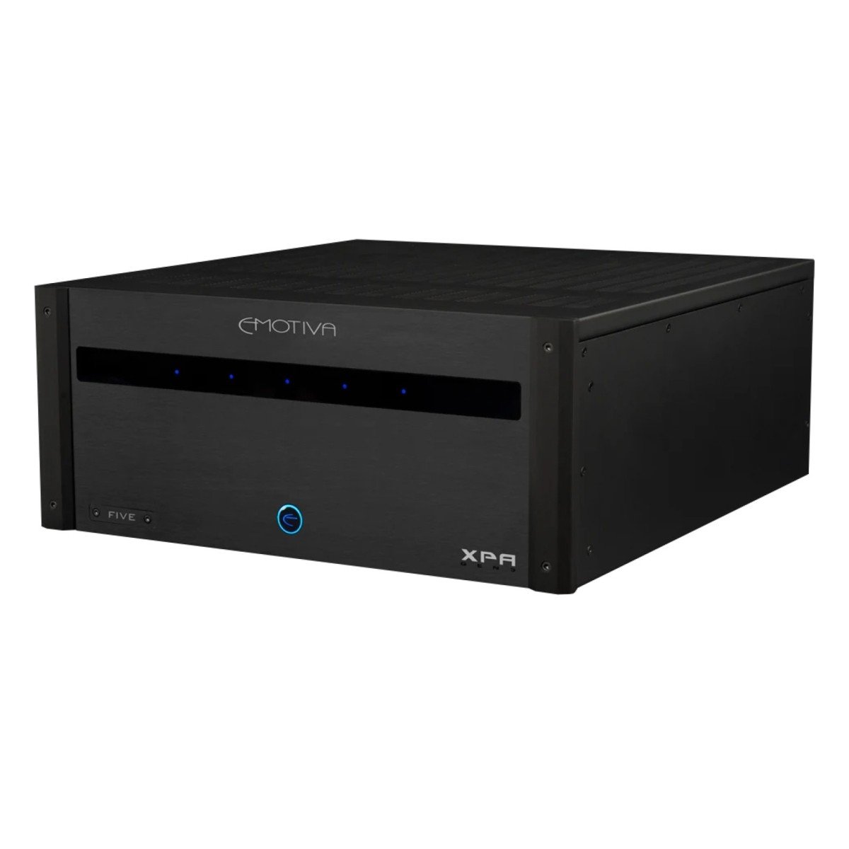 Emotiva XPA-5 Gen3 Power Amplifier - front three-quarter view