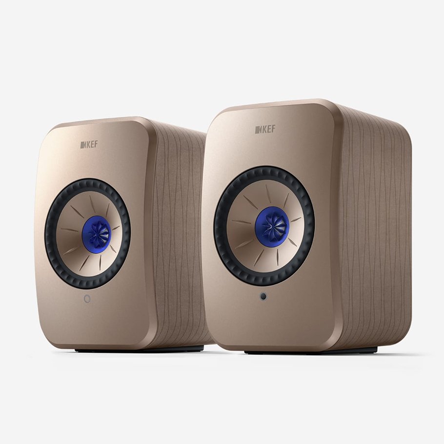 KEF LSX II Wireless Bookshelf Speakers (White) — LSX II wireless bookshelf speakers white — speakers - product photo 3