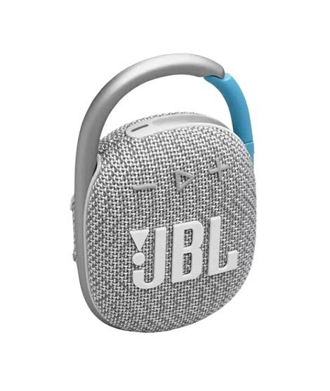 JBL Clip 4 Eco Portable Bluetooth Speaker - White