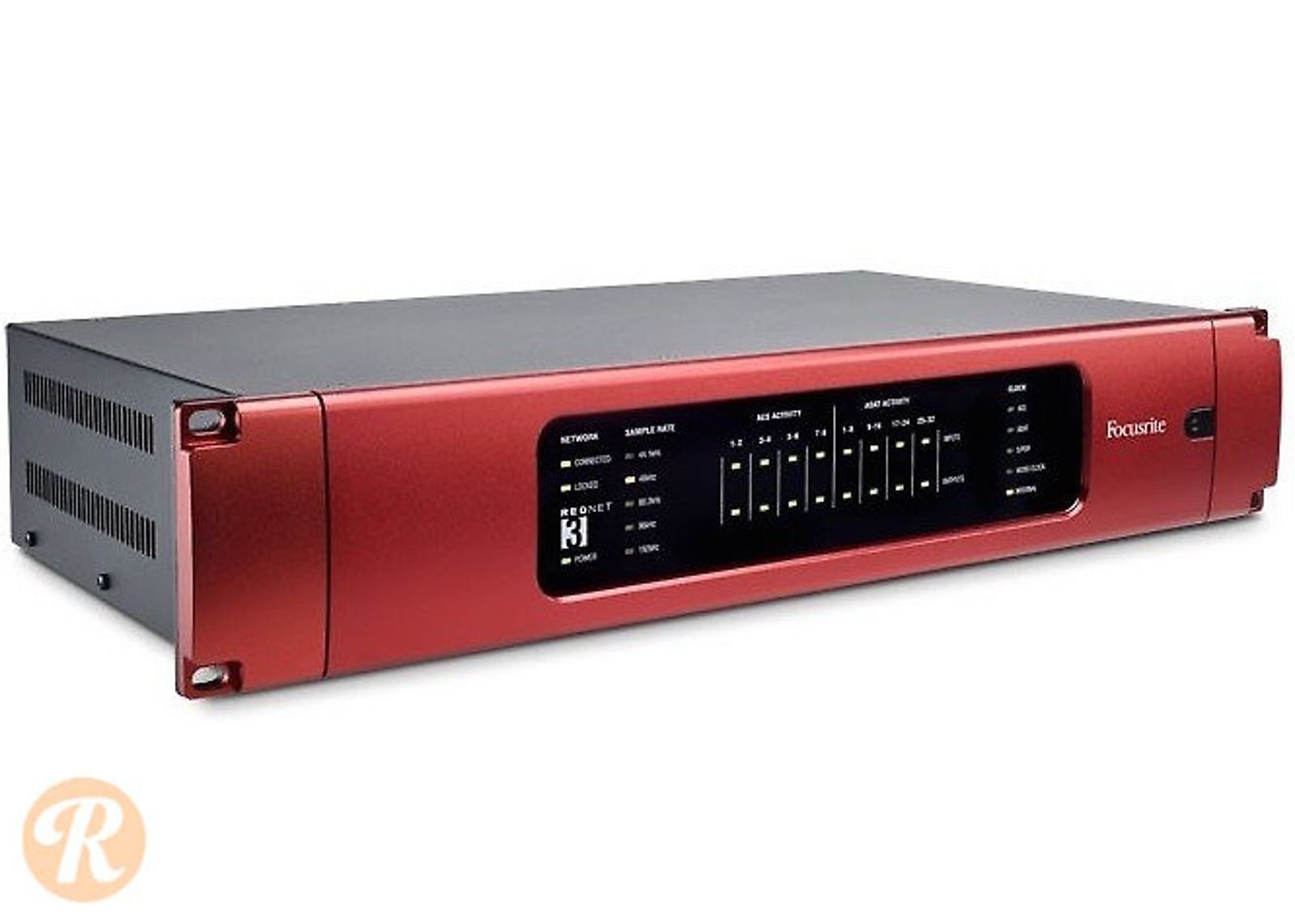 Focusrite REDNET 3 Dante Digital Bridge - Front rack view